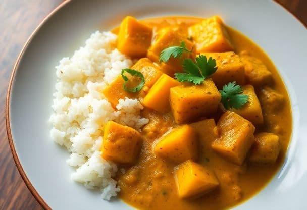 Snelle Pompoen Curry