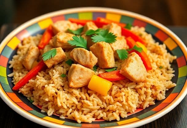 Snelle en Knapperige Molukse Nasi Goreng met Malse Kip en Verse Groenten