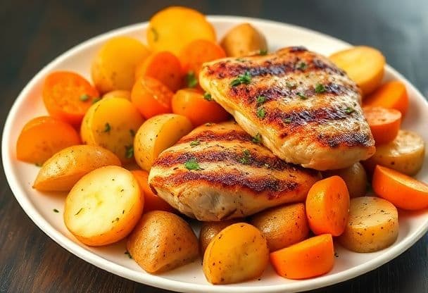 Snelle Ovenschotel met Aardappelen en Wortelen