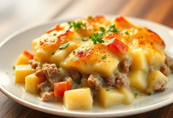 Snelle Ovenschotel met Aardappels en Gehakt