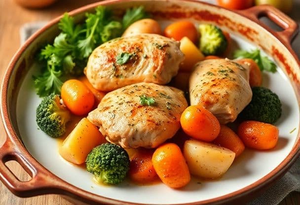 Snelle Ovenschotel met Kip en Groenten