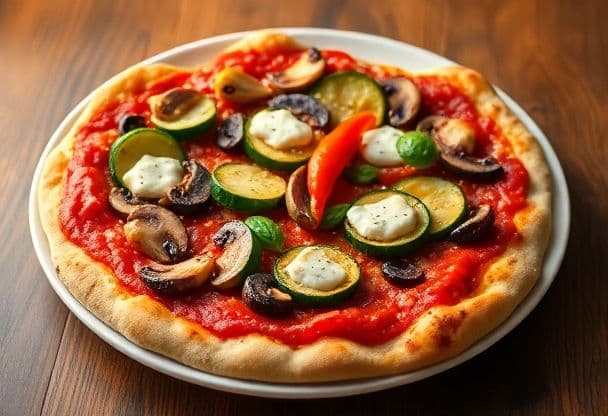 Snelle Pizza met Vegetarische Groenten