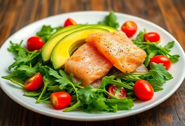 Snelle Salade met Gerookte Zalm en Avocado