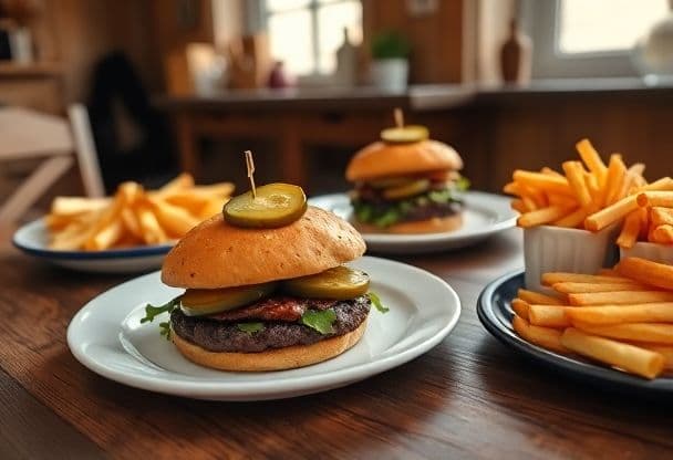 Snelle Smashed Burgers met Huisgemaakte Pickels in 20 Minuten