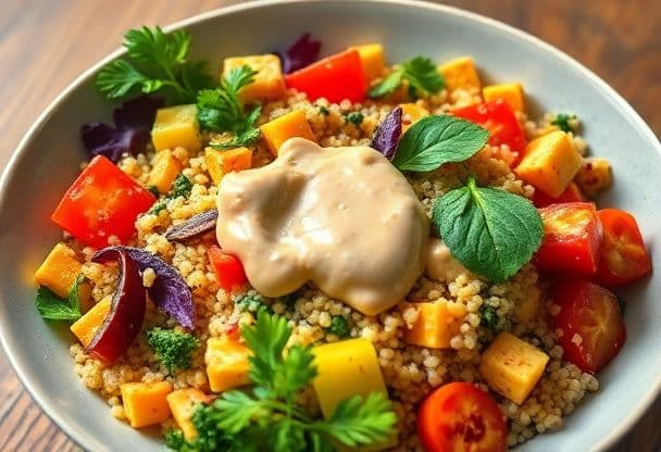 Snelle Vegetarische Bowl met Quinoa en Groenten