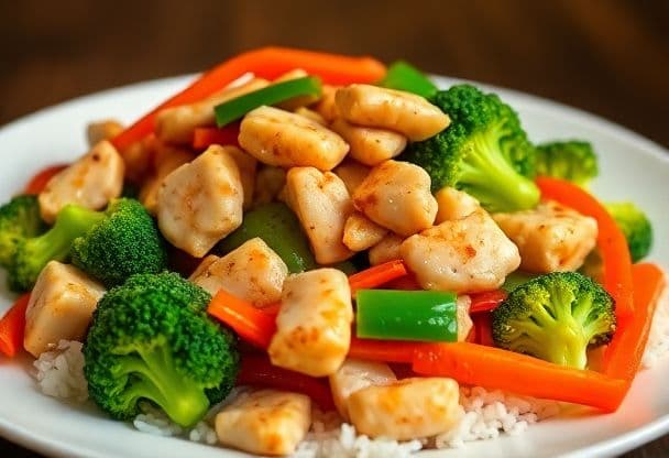 Snelle Wok met Kip en Groenten