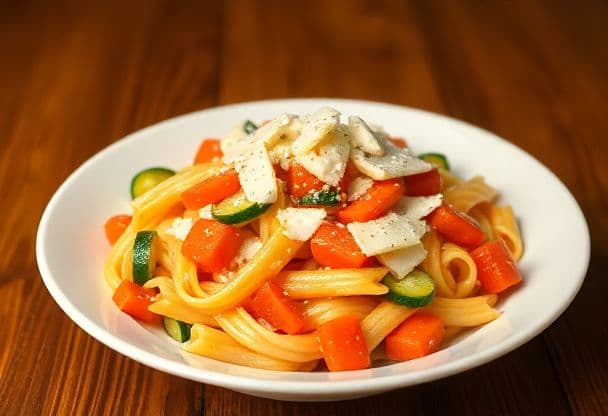 Snelle Wortel en Groenten Pasta