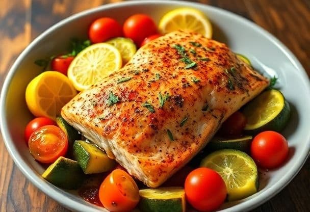 Snelle Zalm en Groenten uit de Oven
