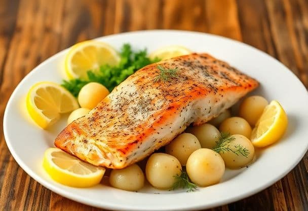 Snelle Zalmfilet met Dille en Aardappelen