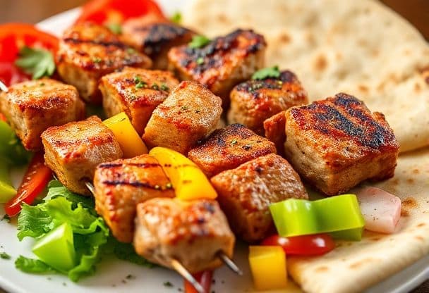 Varkensvlees Souvlaki met Paprika