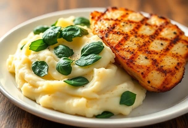 Spinazie met Aardappelpuree