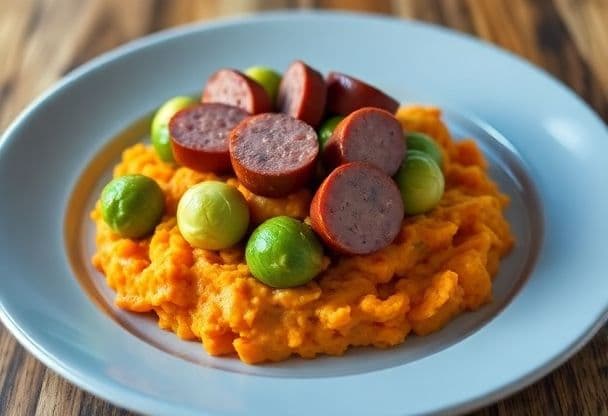 Stamppot van Spruitjes en Wortel