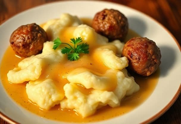 Stamppot Andijvie met Gehaktballen