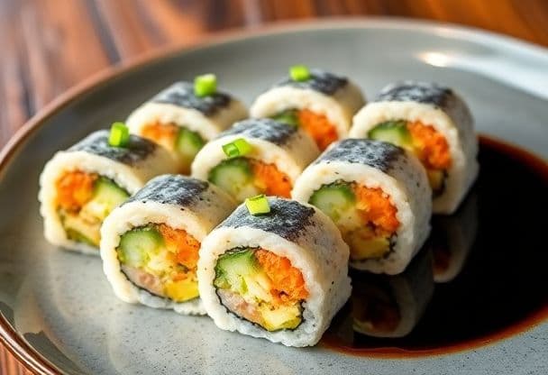 Sushi met Ei en Groenten