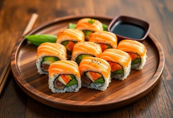 Sushi met Zalm en Avocado