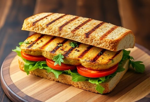 Tofu Sandwich met Pesto