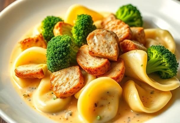 Tortellini met Kip en Broccoli