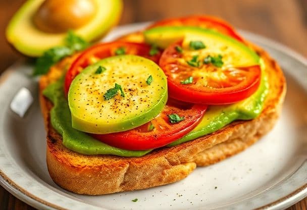 Gezonde Tosti met Avocado en Tomaat