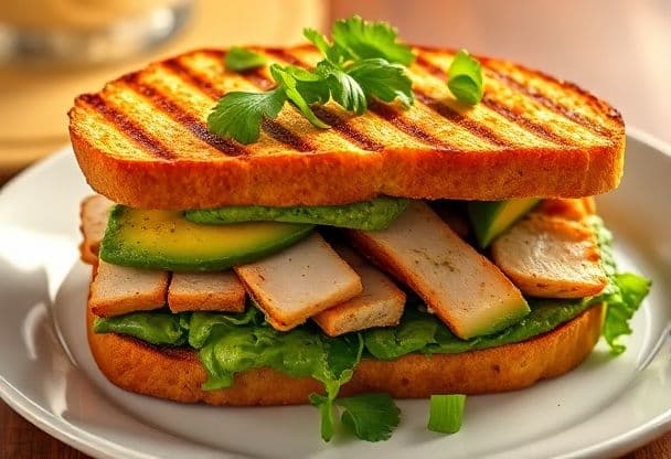 Tosti met Kip en Pesto Avocado