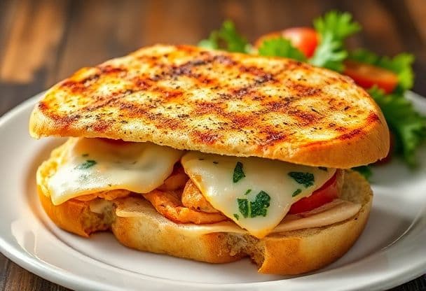 Tosti met Kip en Pesto in Ciabatta