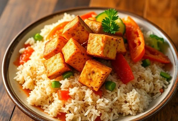 Vegetarische Nasi met Tofu
