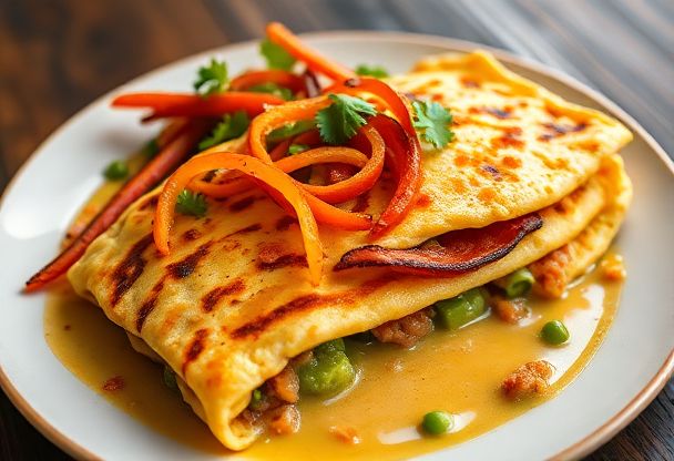 Vegetarische Spek Pannenkoek