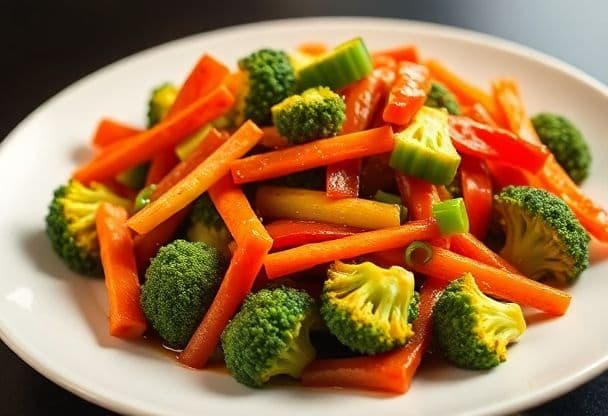 Vegetarische Wok met Gemengde Groenten