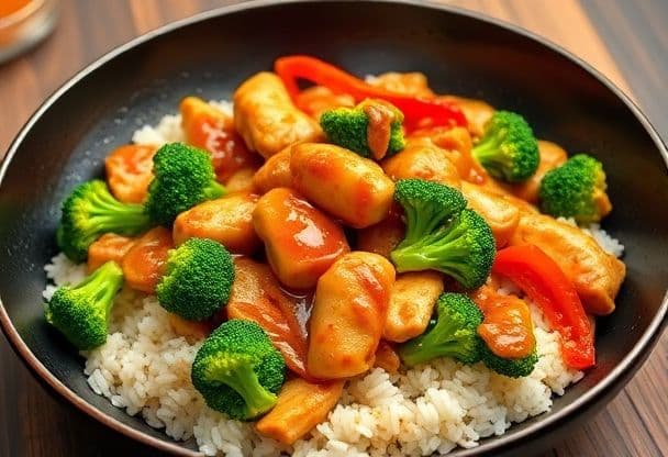 Wok met Kip en Pindasaus