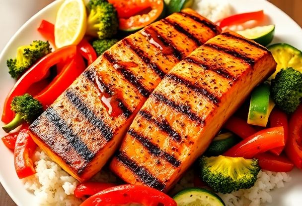 Zalm met Gochujang en Groenten