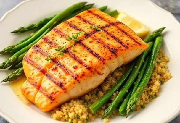 Zalm met Groene Asperges