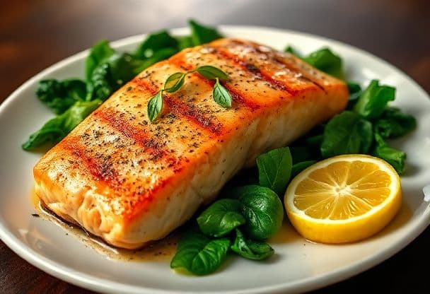 Zalm met Spinazie en Kruiden