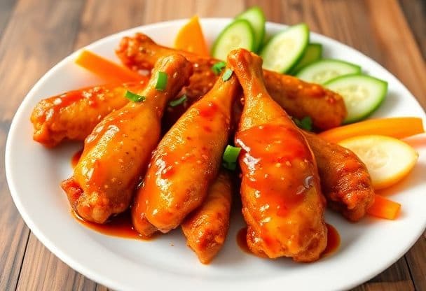 Zoete Chilisaus Kipvleugeltjes