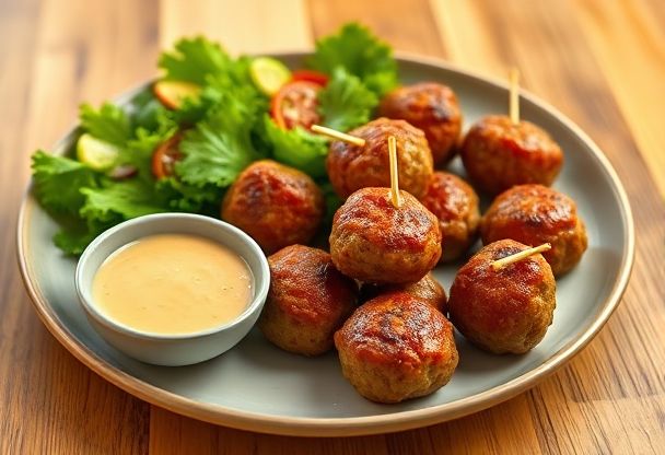 Geurige Airfryer Gehaktballen voor een Snel Avondmaal