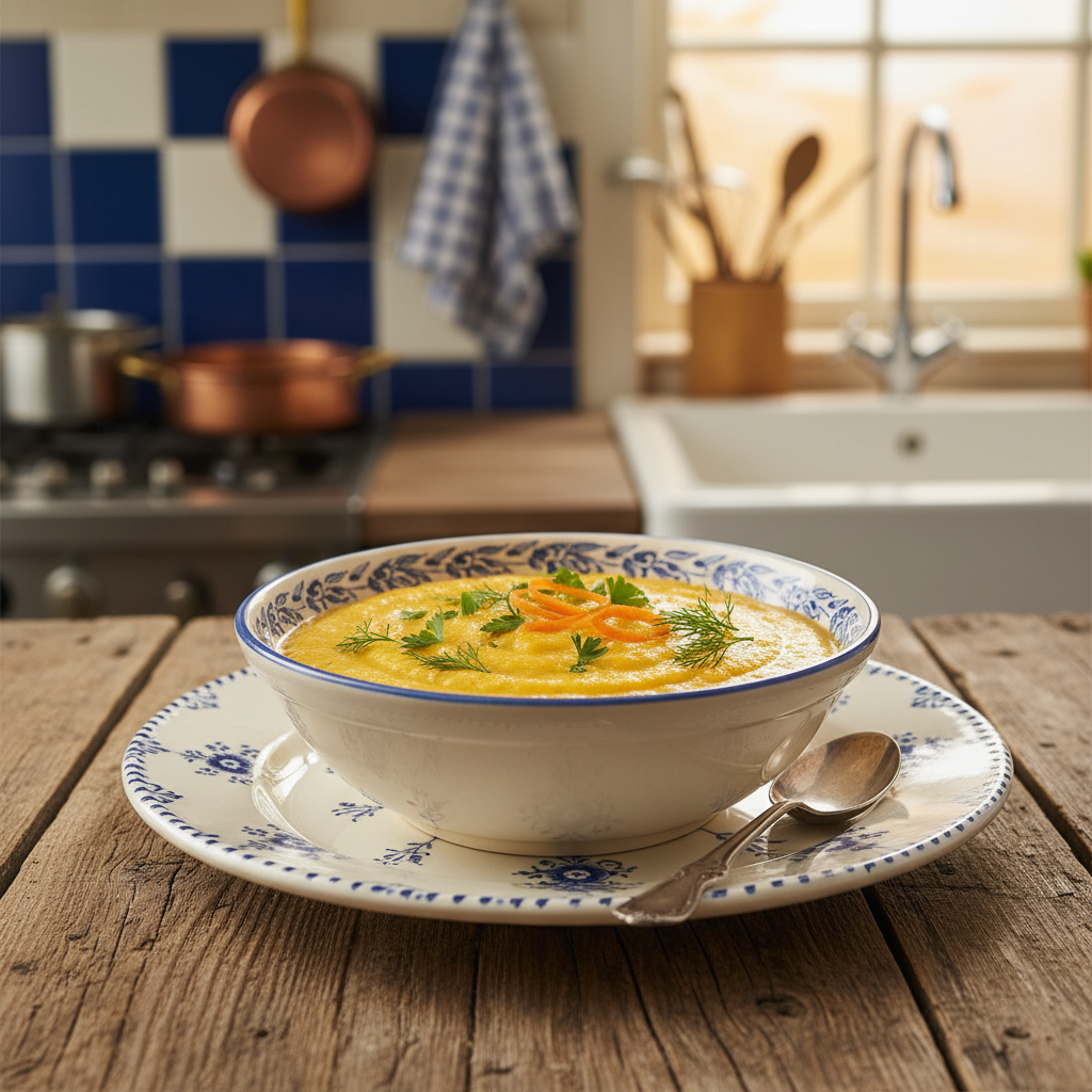 Authentieke Bloemkool en Wortel Puree met Verse Kruiden