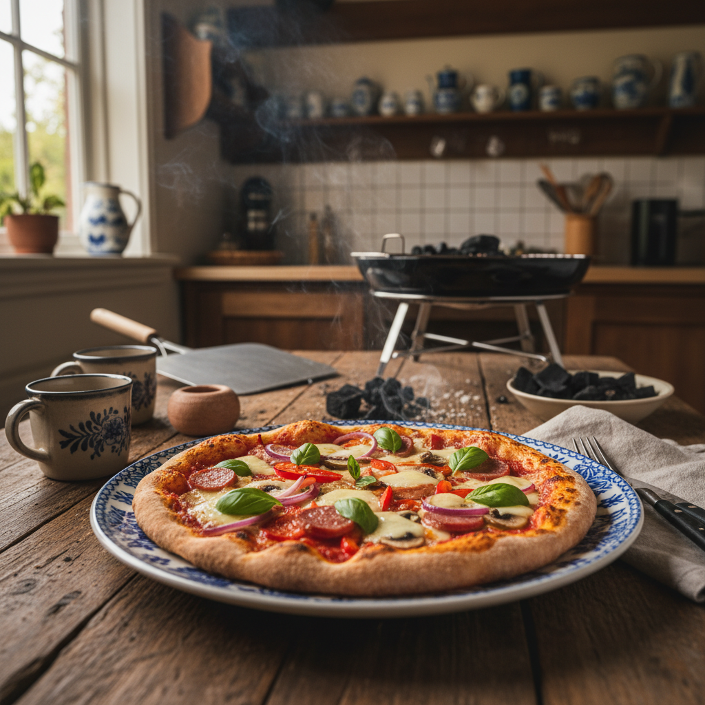 Camping Pizza op de Grill