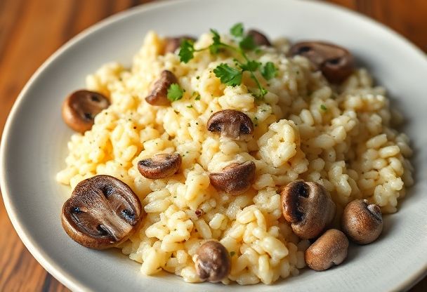 Romige Champignonrisotto met Verse Paddenstoelen