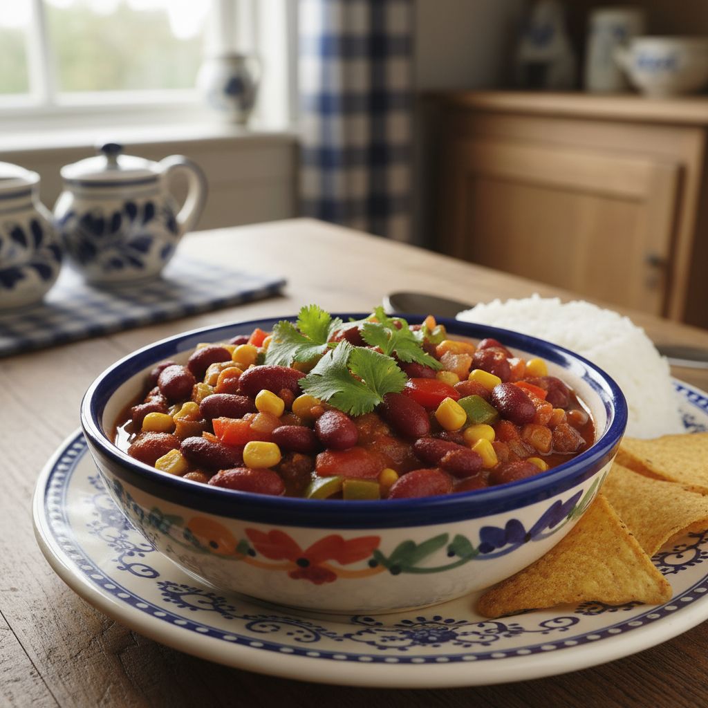 Heerlijke Chili sin Carne met Malse Bonen en Paprika