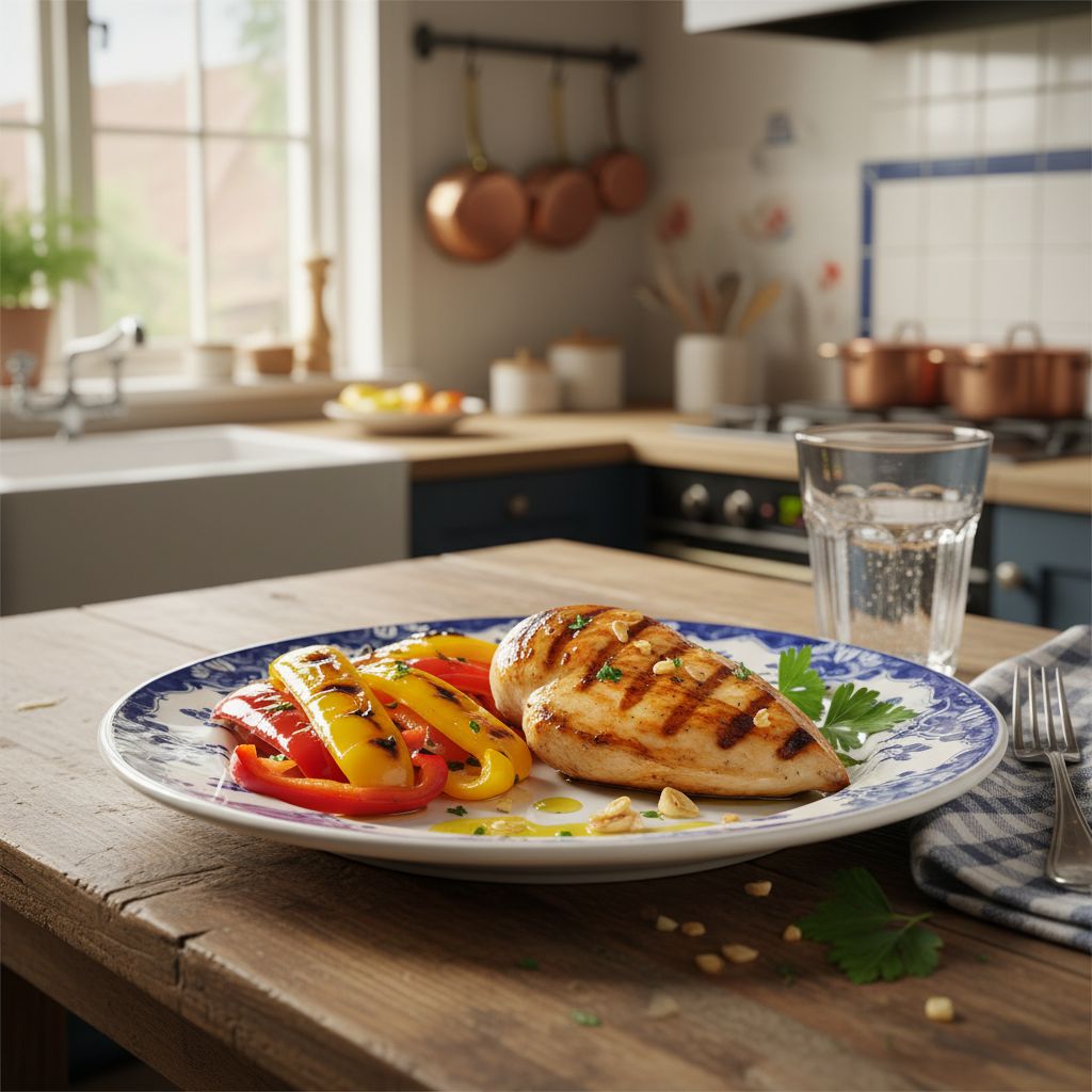 Gegrilde Kip met Paprika