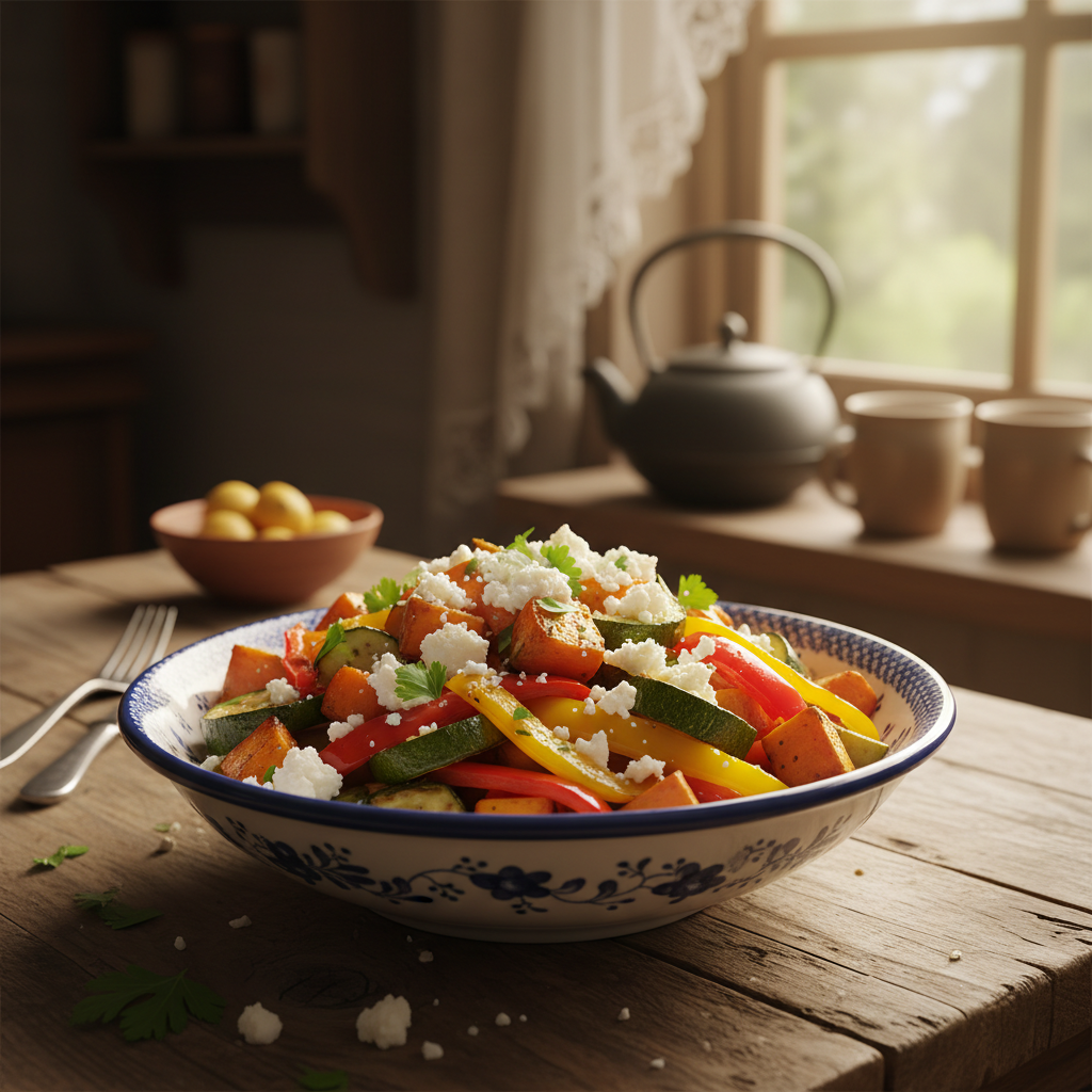 Geroosterde Groenten en Feta Bowl