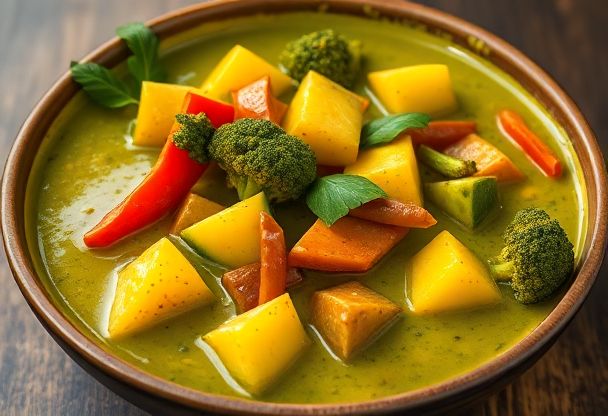 Groene Curry met Groenten