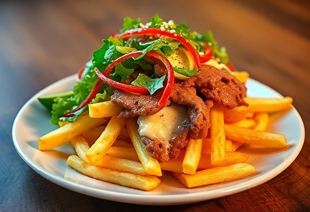 Authentieke Kapsalon met Gesmolten Kaas uit de Oven