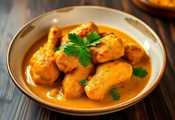Smaakvolle Kip Curry met Orzo en Verse Ingrediënten