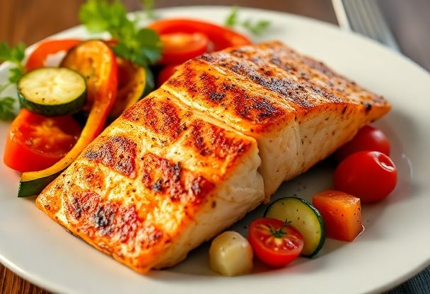 Knapperige Gegrilde Zalm met Seizoensgroenten in 20 Minuten