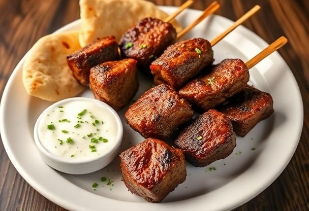 Romige Tzatziki bij Lamsvlees Spiesjes voor een Verwenmoment