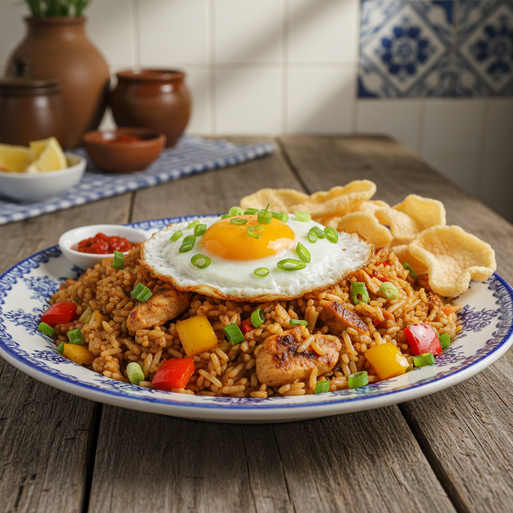 Nasi Goreng met Kip en Paprika