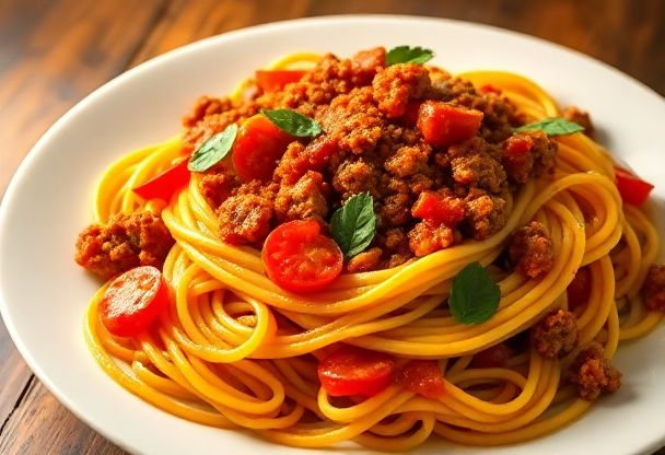 Pasta Bolognese met Paprika