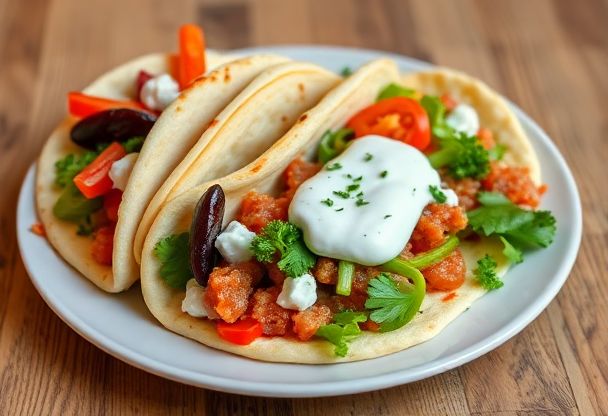 Snelle Pita Gyros met Malse Kip en Authentieke Tzatziki