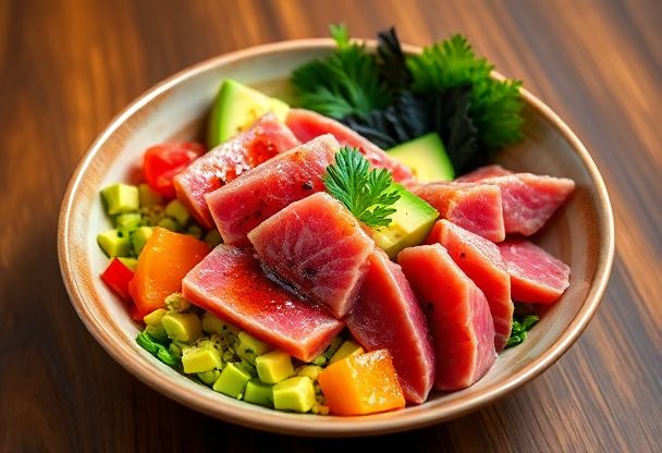 Gezonde Poké Bowl met Verse Tonijn in Slechts 25 Minuten