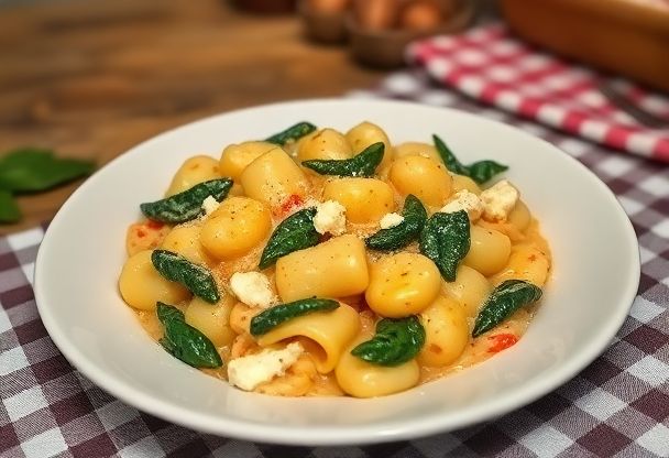 Romige Gnocchi Lasagne met Spinazie en Ricotta in 25 Minuten