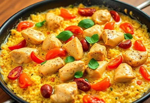 Romige Paella met Kip en Chorizo in 30 Minuten